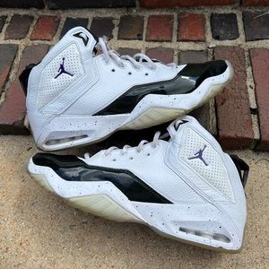 Nike Air Jordan B’ Loyal Sneakers White Court Purple Black size 13 men’s Retro